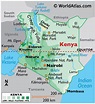 Kenya On The World Map | Cities And Towns Map