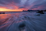 Midnight Sunset Over Beach | Friday Photo #437 | Lofoten Islands Norway
