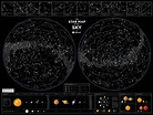 Mapa Estelar del Cielo (60x80) - Astronomía - Mapiberia f&b