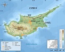 Large detailed physical map of Cyprus | Cyprus | Asia | Mapsland | Maps ...