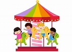 Colourful Merry Go Round Illustration transparent PNG - StickPNG