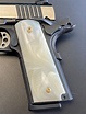 1911 Gun Grips Acrylic Pearl White w/checkered grip for texture ...