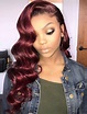 Sew in weave hairstyle with color, just love this color. If you need # ...