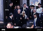 Santo E Donatella Versace Funeral Of Gianni Versace 1997 Stock Photo ...