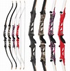 Archery Recurve Bow 66"-18/20lb Take Down Right Hand BlackULTIMATE ...