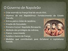 trabalho: Governo de Napoleão Bonaparte: Slides sobre Napoleão