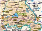 Map of Chiemgau (Region in Germany Bavaria) | Welt-Atlas.de