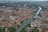 Luftaufnahme von Ulm und Neu-Ulm, Donau, … – Bild kaufen – 71353901 ...