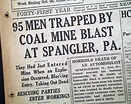 Spangler, Pennsylvania 1922 Mine disaster... - RareNewspapers.com