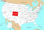 Detailed location map of Colorado state | Colorado state | USA | Maps ...