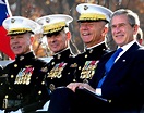 From right: President George W. Bush, Marine Gen. Michael W. Hagee ...