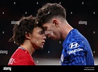 Trent Alexander-Arnold of Liverpool and Kai Havertz of Chelsea clash ...