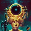 Gold sci-fi machine artwork