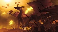 Fantasy Multiple Dragons In A War HD Dreamy Wallpapers | HD Wallpapers ...