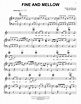 Fine And Mellow sheet music by Billie Holiday (Piano, Vocal & Guitar ...