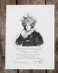 Lithographie-Porträt von Höger. Caroline Amalie Elisabeth Königinn von ...