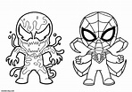 Spiderman Para Colorear Venom