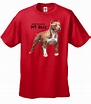 Trenz Shirt Company - Pit Bull T-shirt American Pitbull Standing Proud ...