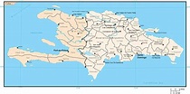 Haiti and Dominican Republic Map with Admin Areas in Adobe Illustrator ...