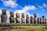 Las estatuas monolíticas de los moái en la isla de Pascua - Mi Viaje