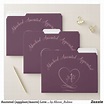 Anointed (eggplant/mauve) Love Letter Design File Folder | Zazzle ...