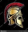 Gladiator Spartan Helmet Vector Illustration — Stock Vector © m.j ...