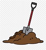 Transparent Dirt Clipart - Shovel In Dirt Clipart Emoji,Shovel Emoji ...