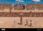 Templete Semi-Subterraneo, Tiahuanaco, Tiawanacu, La Paz, Bolivia ...
