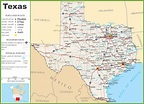 Large Detailed Map Of Texas With Cities And Towns - North Texas Highway ...