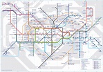 Map of London tube, underground & subway: stations & lines