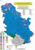 Подробная этническая карта Сербии | Details ethnic map of Serbia
