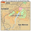 Aerial Photography Map of Lake San Marcos, CA California