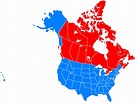 6 Canada USA Map Icon Images - USA and Canada Map, USA Canada Mexico ...