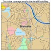 Aerial Photography Map of Braintree, MA Massachusetts