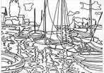 Claude Monet Free Coloring Pages