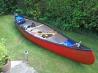 Old Town Camper 15 Canadian Canoe With Paddles, Canoe Trolley And ...