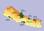 Grande detallado mapa de Nepal con parques nacionales | Nepal | Asia ...