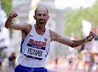 Russias Sergey Kirdyapkin Celebrates Winning Mens Editorial Stock Photo ...