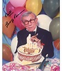 George Burns signed 100th birthday party photo