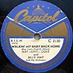 Nat »King« Cole* - Walkin' My Baby Back Home / Funny (Shellac) | Discogs