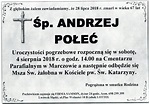 Ś.P. Andrzej Połeć 28.07.2018 r. Lwówek Śląski – Marczów | Zakład ...