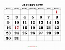 Large Printable Calendar 2022 - 2023 Calendar Printable