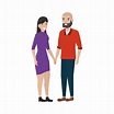 pareja de diseño de dibujos animados de mujer y hombre 2485236 Vector ...