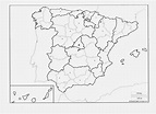 Mapa Politico De España Para Rellenar