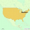 StepMap - Boston - Landkarte für Nordamerika