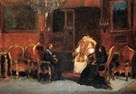 Maximiliano y Carlota visitando al Papa Pío IX. | Pintura de José ...