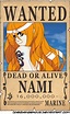 WANTED Dead or Alive - Nami by JoeOiii on DeviantArt