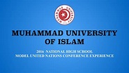 Muhammad University of Islam MUN 2016 Experience - YouTube