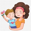 Día De La Madre Hijo Y Mamá PNG ,dibujos Ramo De Flores, Hijo, Hyo Shun ...