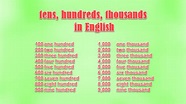 Tens, Hundreds, Thousands and Millions in English - ExcelNotes